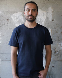 Wonder Looper 409gsm Double Heavyweight T Shirt - Navy | Wonder Looper T Shirts | JEANSTORE