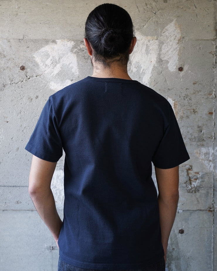 Wonder Looper 409gsm Double Heavyweight T Shirt - Navy | Wonder Looper T Shirts | JEANSTORE