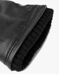Hestra John Hairsheep Leather Gloves - Black | Hestra Gloves | JEANSTORE