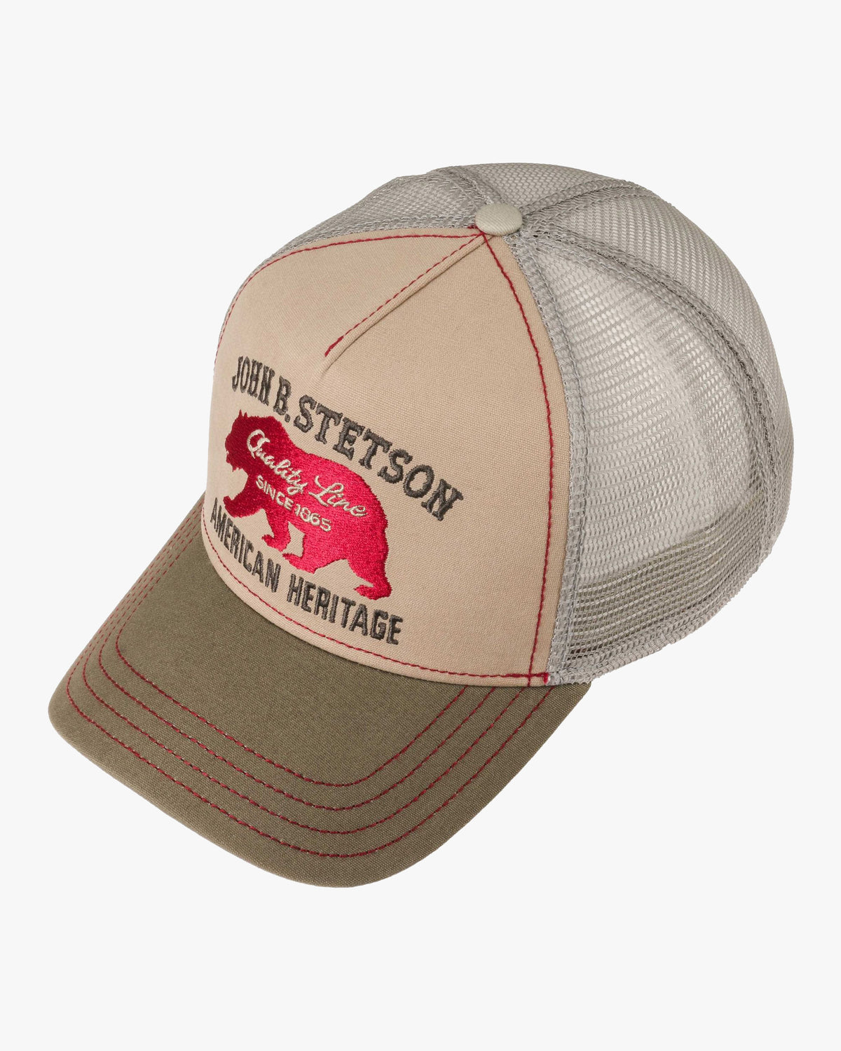 Stetson Bear Trucker Cap - Sand / Khaki | Stetson Hats | JEANSTORE