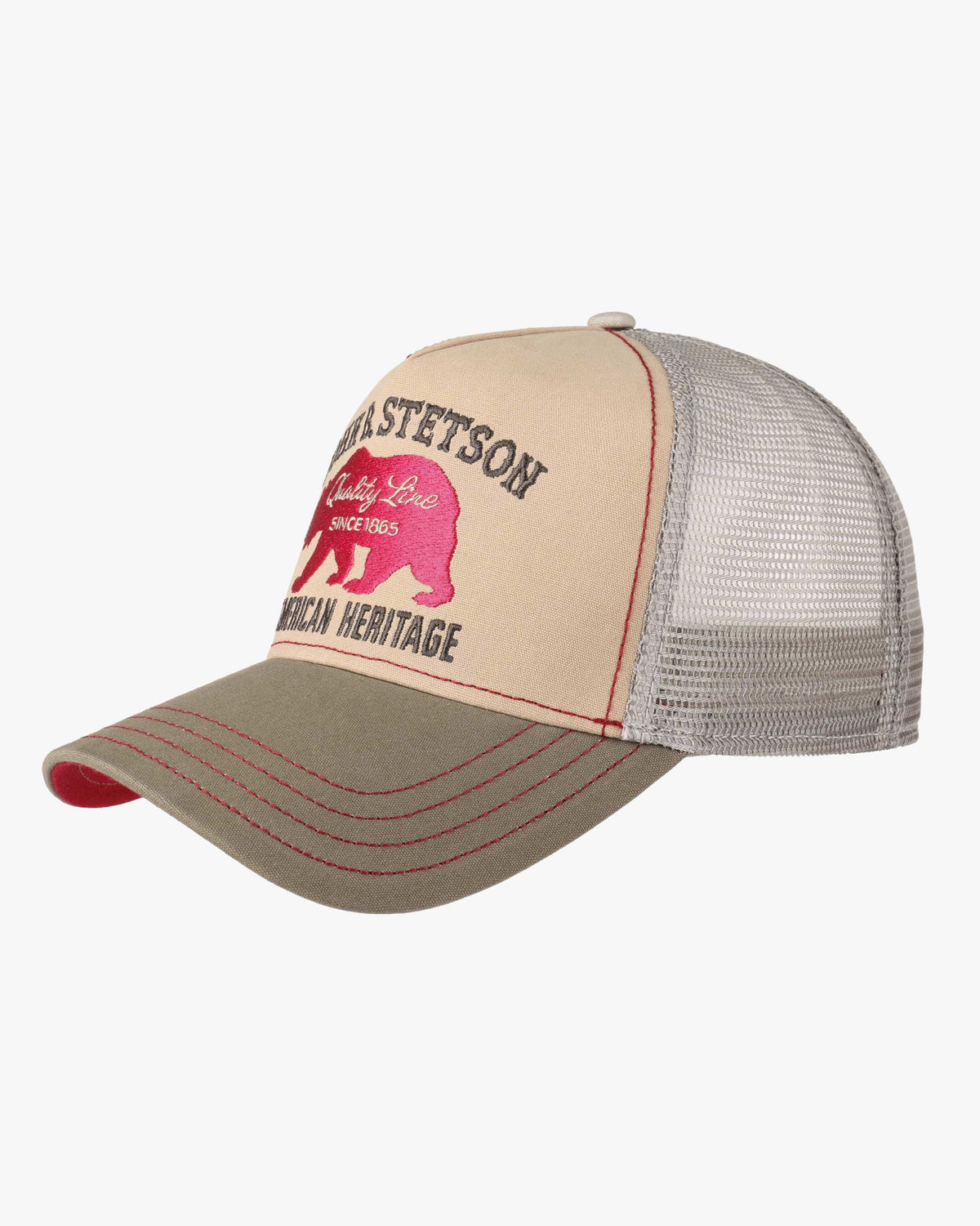 Stetson Bear Trucker Cap - Sand / Khaki | Stetson Hats | JEANSTORE