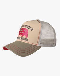 Stetson Bear Trucker Cap - Sand / Khaki | Stetson Hats | JEANSTORE