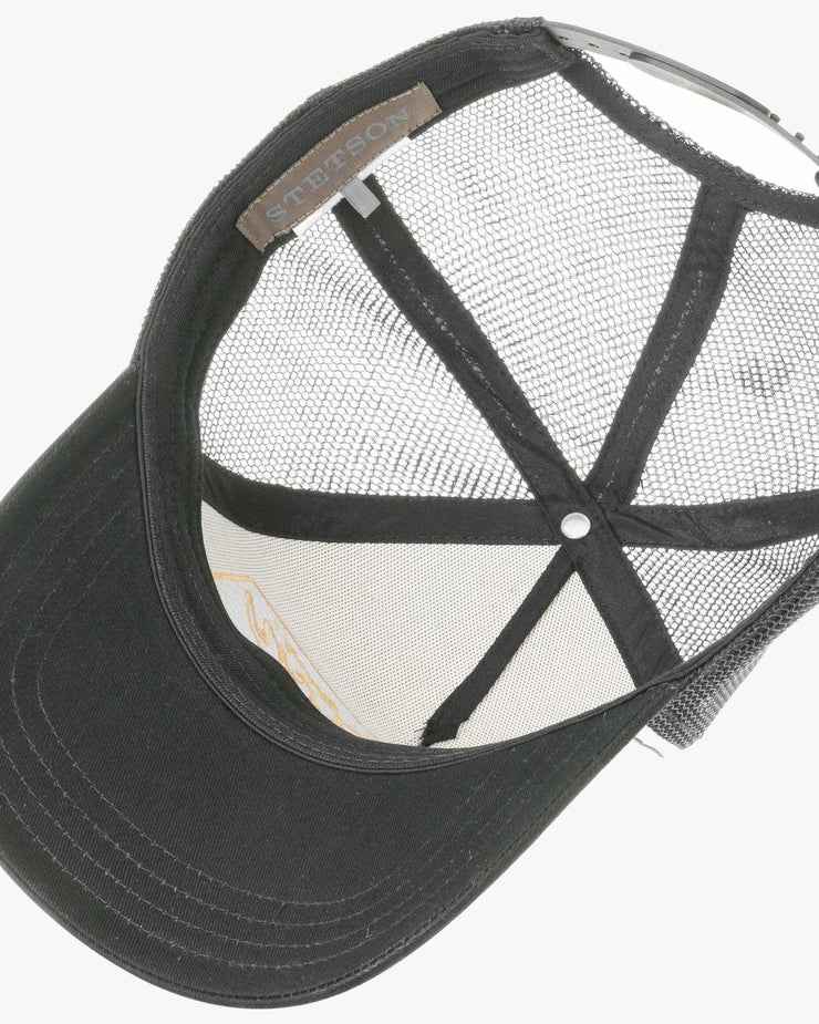 Stetson American Heritage Trucker Cap - Black | Stetson Hats | JEANSTORE