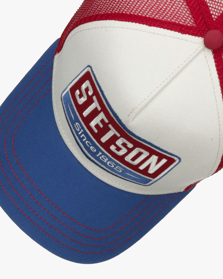 Stetson Gasoline Trucker Cap - Blue / Red | Stetson Hats | JEANSTORE