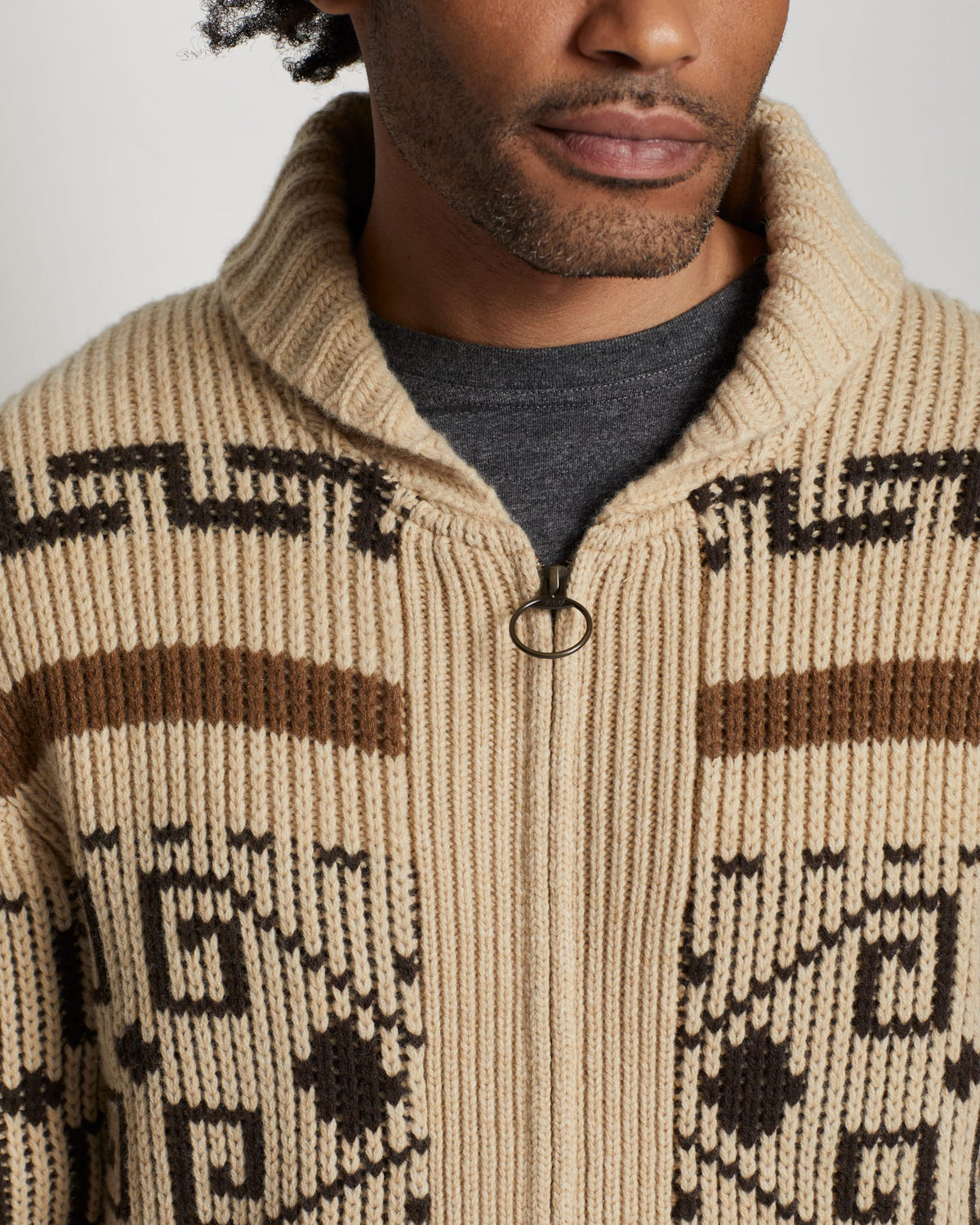 Pendleton Original Westerley Lambswool Sweater - Tan / Brown | Pendleton Sweaters & Knitwear | JEANSTORE