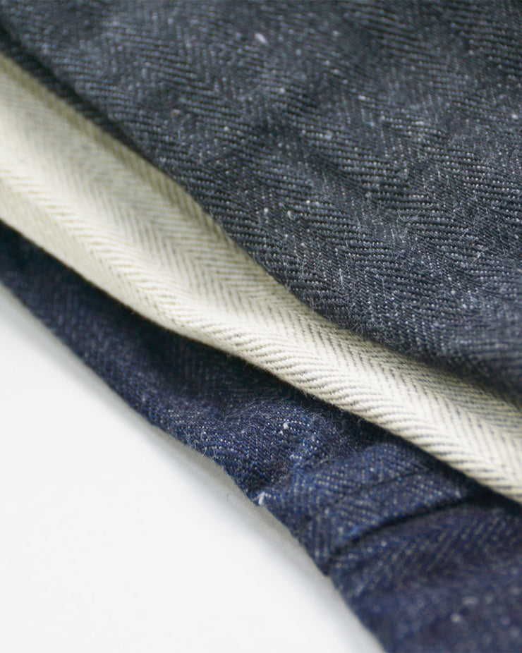 Samurai Jeans SWCCJ22-HB Jacket - Indigo Herringbone | Samurai Jeans Jackets & Coats | JEANSTORE
