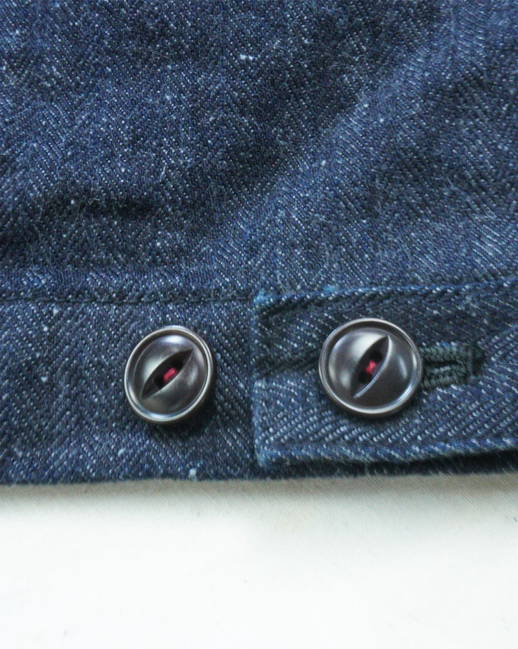 Samurai Jeans SWCCJ22-HB Jacket - Indigo Herringbone | Samurai Jeans Jackets & Coats | JEANSTORE