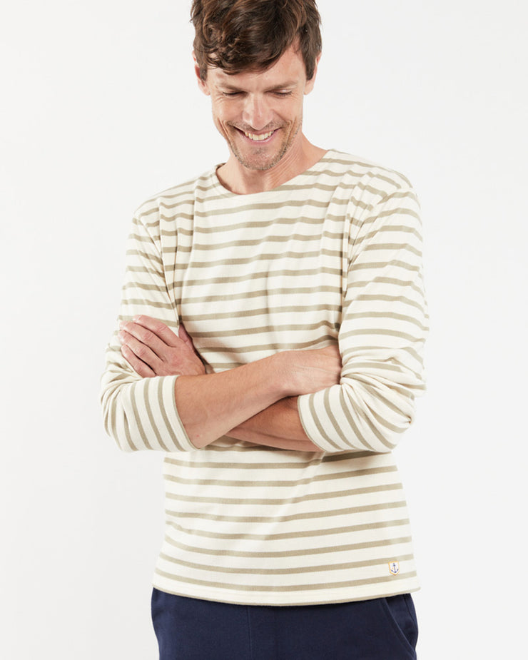 Armor Lux Heritage L/S Breton Stripe T-Shirt - Natural / Clay