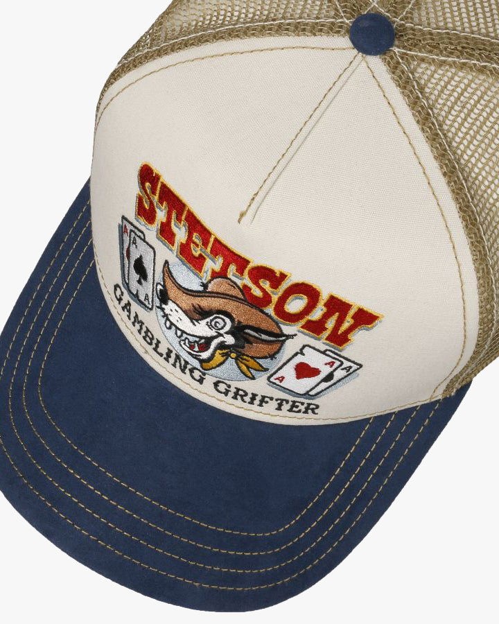 Stetson Gambling Grifter Trucker Cap - Beige | Stetson Hats | JEANSTORE