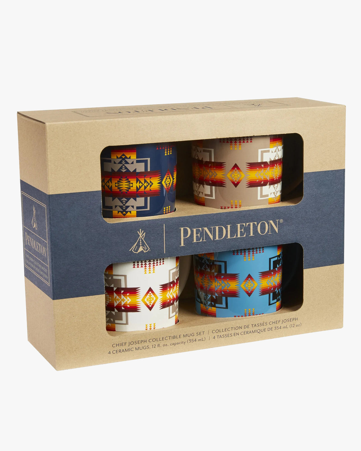 Pendleton Ceramic Mug Set Of 4 - Chief Joseph Multi | Pendleton Miscellaneous | JEANSTORE