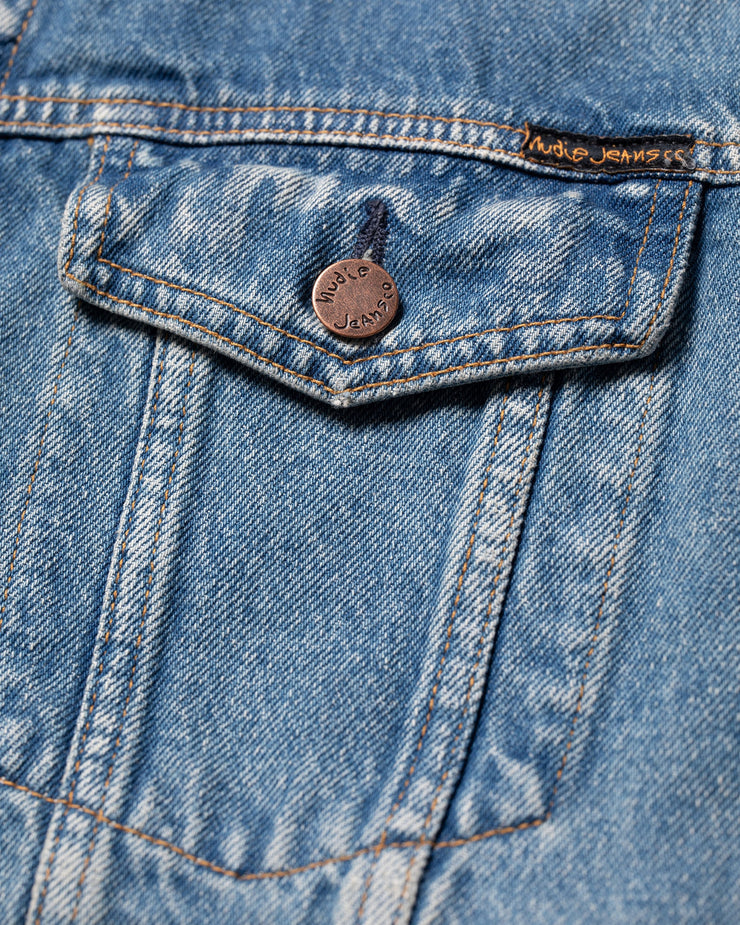 Nudie Jeans Robby Denim Jacket - Vintage Blue – JEANSTORE