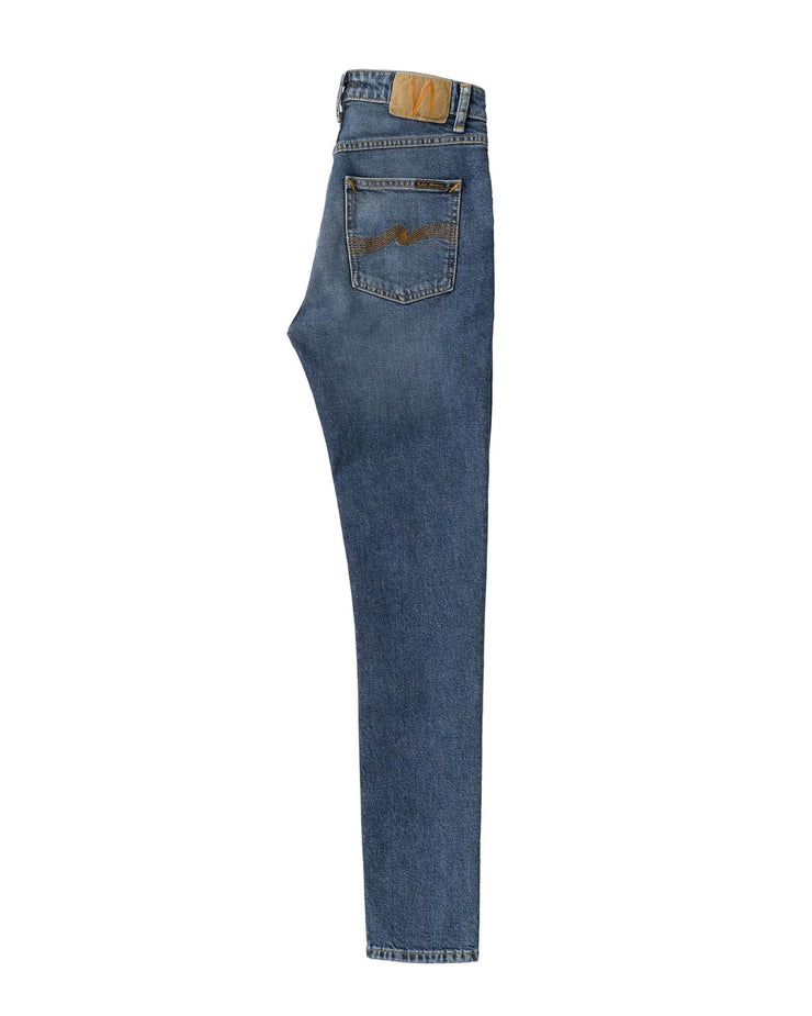 Nudie Mellow Mae Slim Straight Womens Jeans - Blue Mud