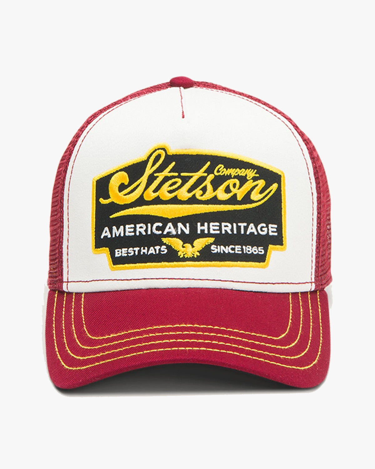 Stetson American Heritage Trucker Cap - Red / White | Stetson Hats | JEANSTORE