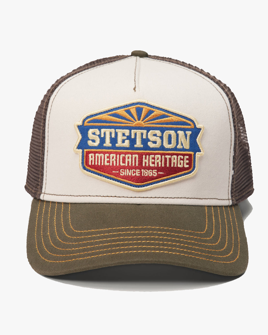 Stetson Sun Trucker Cap - Green / White | Stetson Hats | JEANSTORE