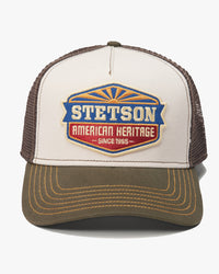 Stetson Sun Trucker Cap - Green / White | Stetson Hats | JEANSTORE