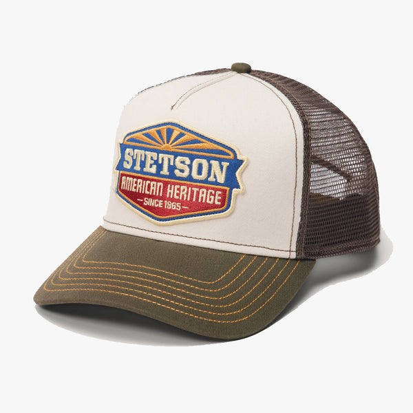 Stetson Sun Trucker Cap - Green / White | Stetson Hats | JEANSTORE