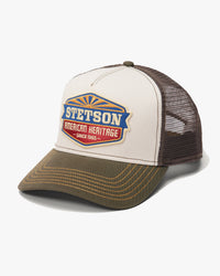 Stetson Sun Trucker Cap - Green / White | Stetson Hats | JEANSTORE