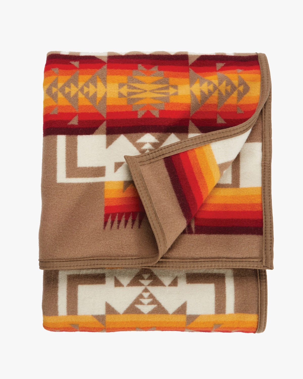 Pendleton Chief Joseph Jacquard Robe Blanket - Khaki | Pendleton Lifestyle | JEANSTORE