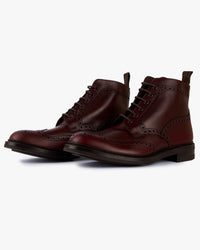 Loake 1880 Country Bedale Brogue Boot - Burgundy | Loake Shoemakers Boots | JEANSTORE