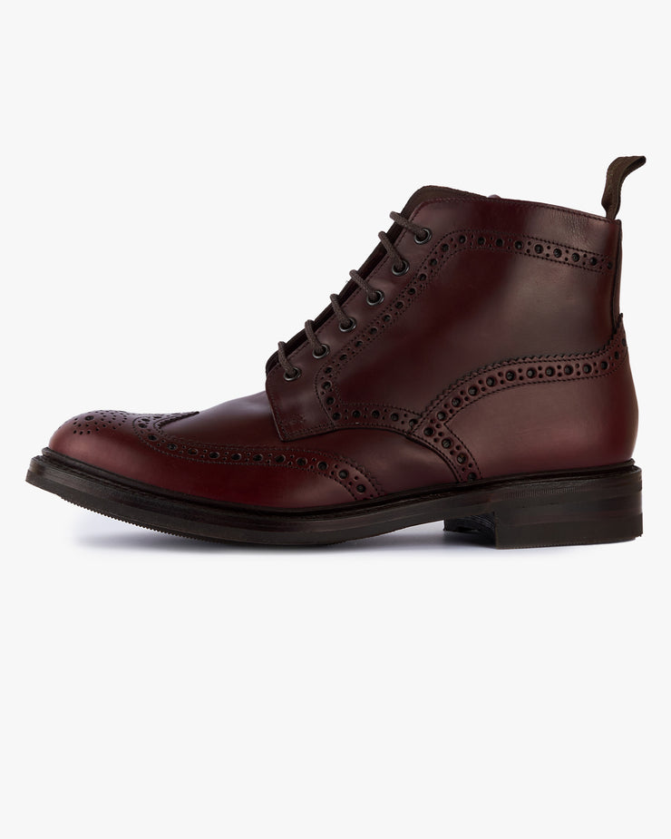 Loake 1880 Country Bedale Brogue Boot - Burgundy | Loake Shoemakers Boots | JEANSTORE