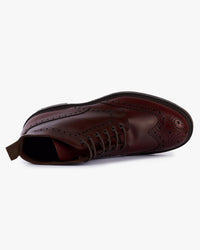 Loake 1880 Country Bedale Brogue Boot - Burgundy | Loake Shoemakers Boots | JEANSTORE
