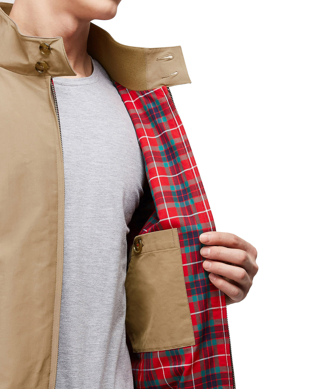 Baracuta G9 Classic Harrington Jacket - Tan | Baracuta Jackets & Coats | JEANSTORE