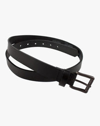 Naked & Famous Denim Buffalo Leather Belt - Black | Naked & Famous Denim Belts | JEANSTORE