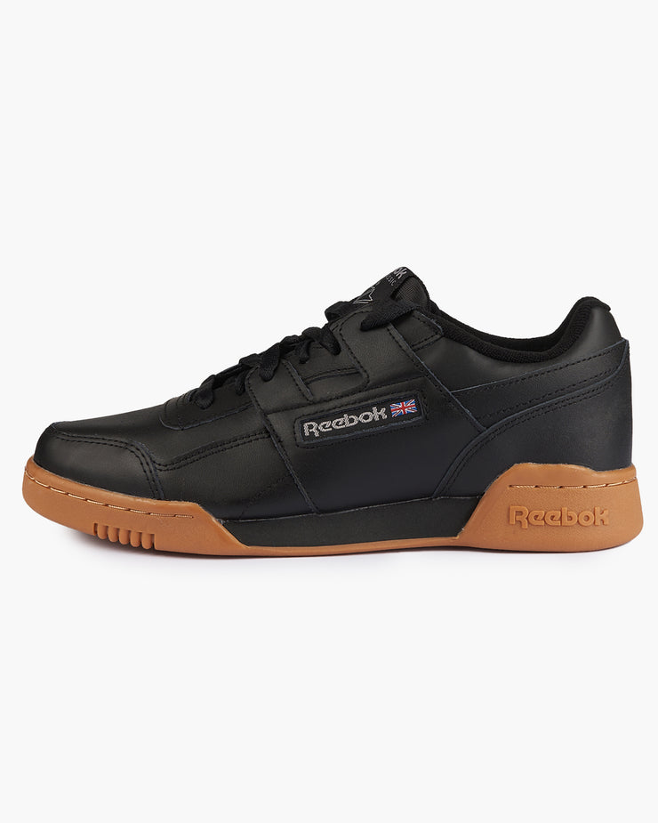Reebok Classic Workout Plus - Black / Carbon / Classic Red | Reebok Classic Trainers | JEANSTORE