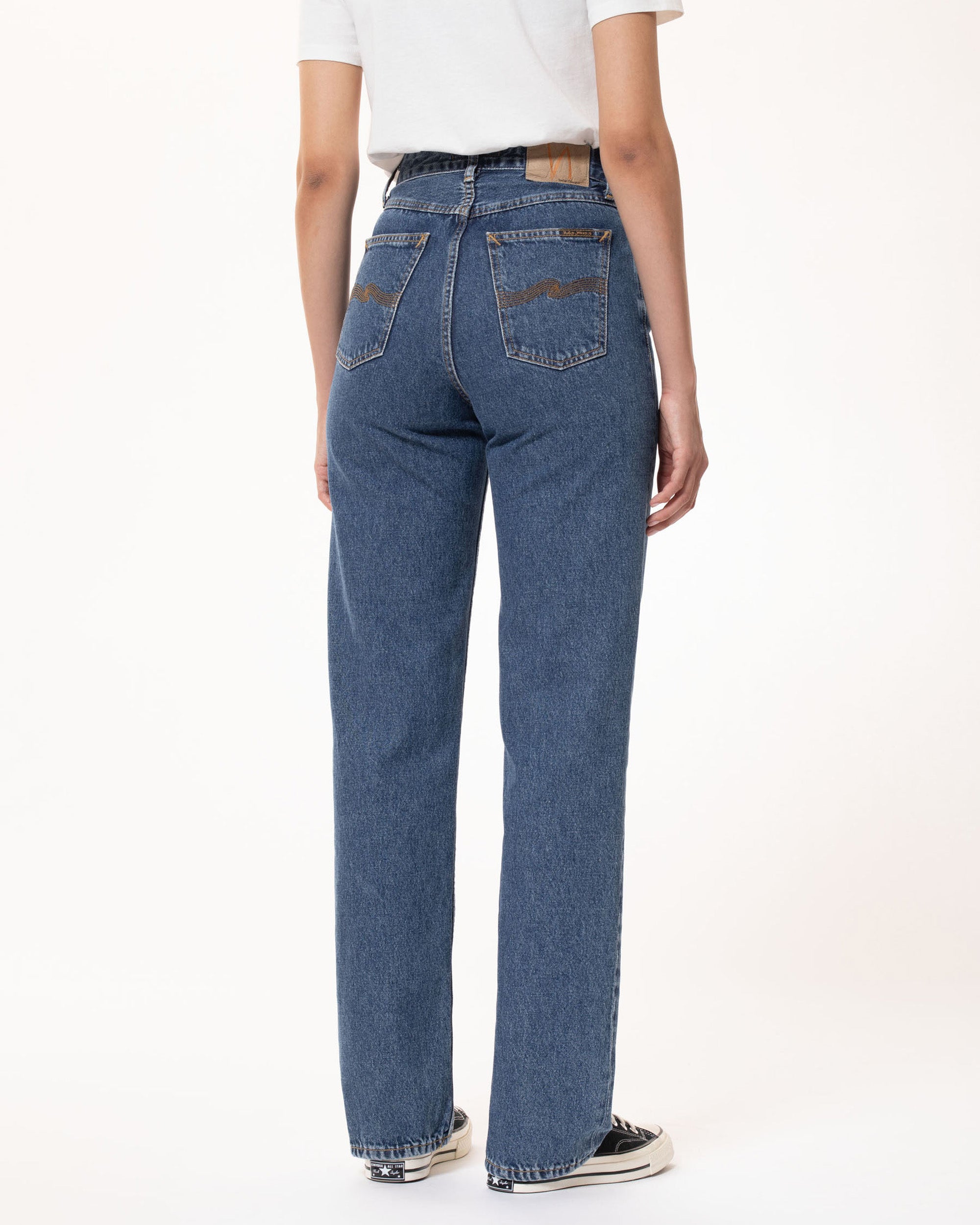 Nudie Clean Eileen High Loose Womens Jeans - 90's Stone – JEANSTORE