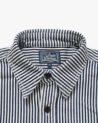 Studio D'Artisan D5335H 14oz Hickory Work Shirt - Indigo Onewash | Studio D'Artisan Shirts | JEANSTORE