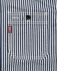 Studio D'Artisan D5335H 14oz Hickory Work Shirt - Indigo Onewash | Studio D'Artisan Shirts | JEANSTORE