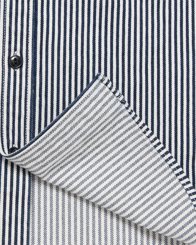 Studio D'Artisan D5335H 14oz Hickory Work Shirt - Indigo Onewash | Studio D'Artisan Shirts | JEANSTORE