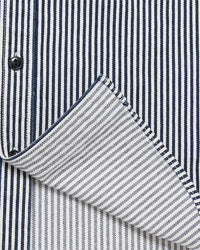 Studio D'Artisan D5335H 14oz Hickory Work Shirt - Indigo Onewash | Studio D'Artisan Shirts | JEANSTORE