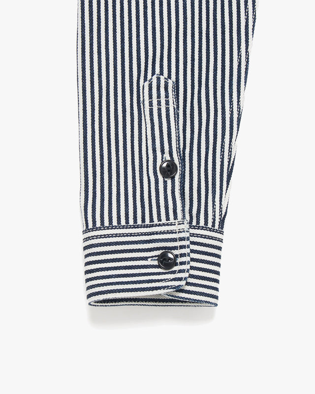 Studio D'Artisan D5335H 14oz Hickory Work Shirt - Indigo Onewash | Studio D'Artisan Shirts | JEANSTORE