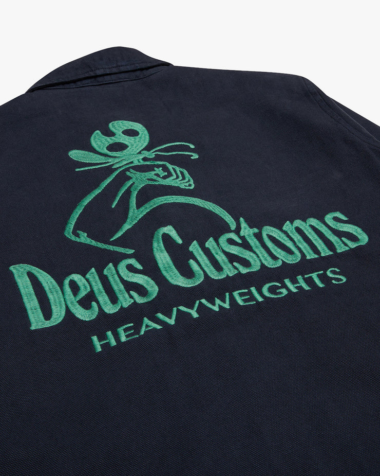 Deus Ex Machina Heavyweight Canvas Coach Jacket - Anthracite