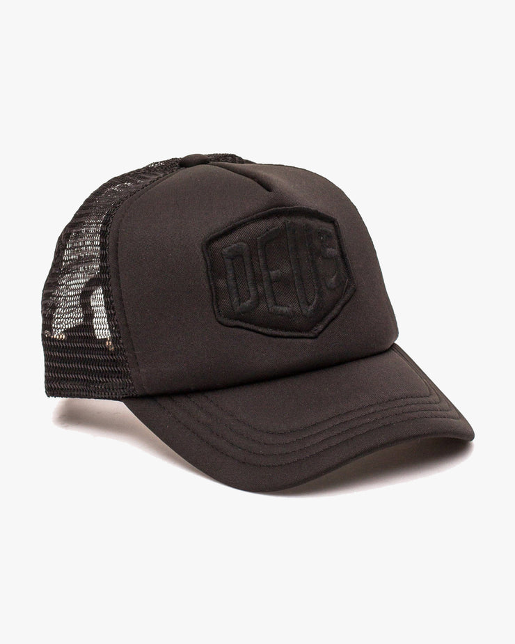 Deus Ex Machina Baylands Trucker Cap - Black | Deus Ex Machina Hats | JEANSTORE