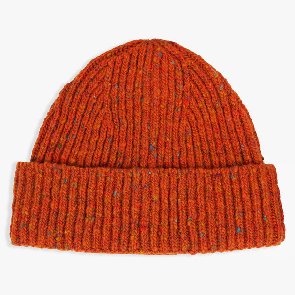 Donegal Yarns Wool Beanie - Orange | Donegal Yarns Hats | JEANSTORE