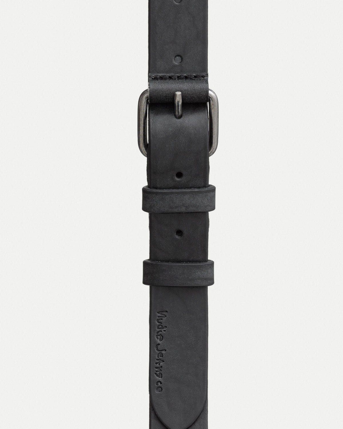 Nudie Jeans Dwayne Leather Belt - Black | Nudie Jeans Belts | JEANSTORE