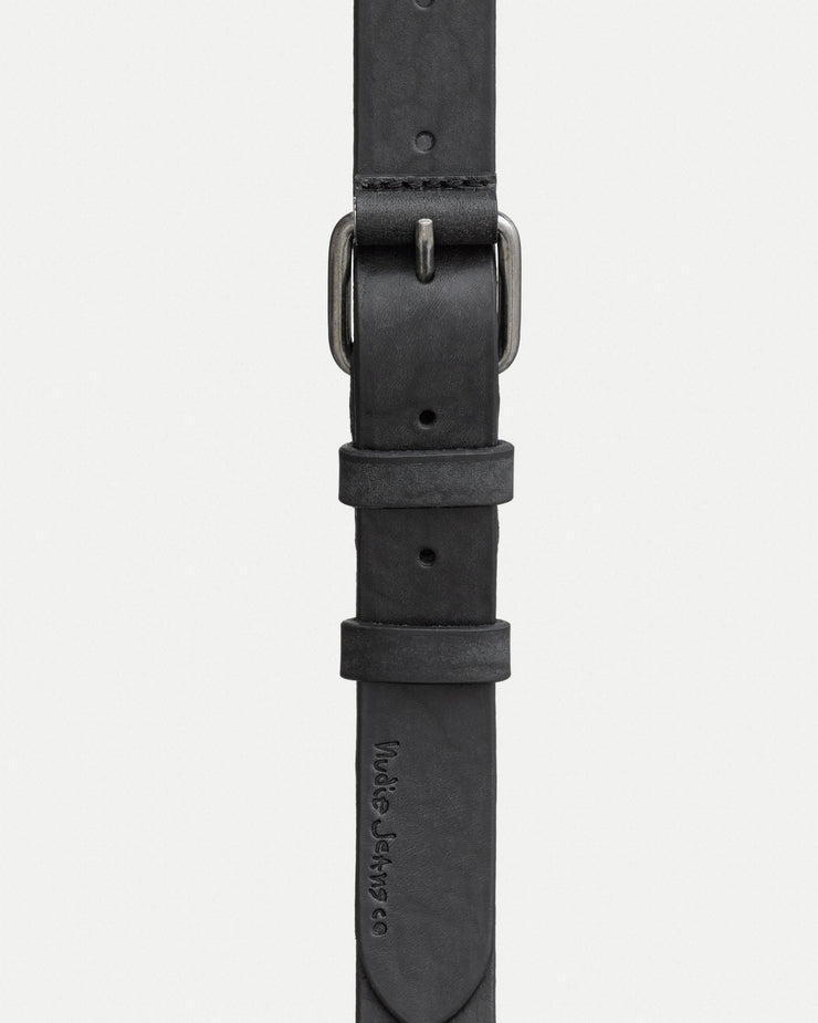 Nudie Jeans Dwayne Leather Belt Black - Main Image