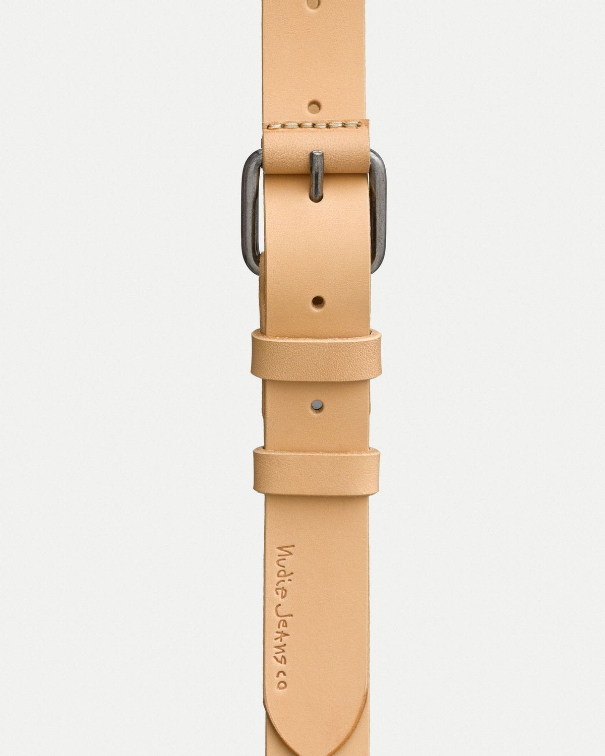 Nudie Jeans Dwayne Leather Belt - Natural | Nudie Jeans Belts | Jeanstore