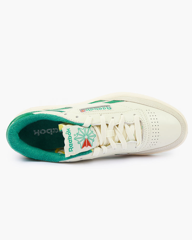 Reebok Club C Revenge Vintage - Chalk / Paper White / Glen Green | Reebok Classic Trainers | JEANSTORE