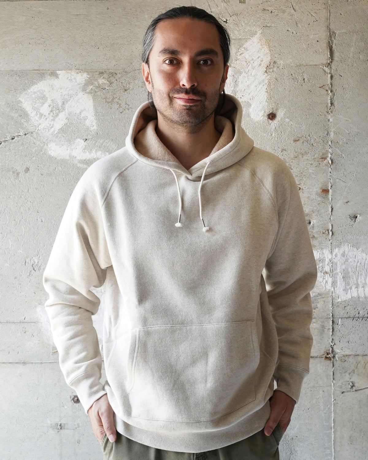 Wonder Looper Fleeced Foxfibre® Pullover Hoodie - Oatmeal | Wonder Looper Sweaters & Knitwear | JEANSTORE