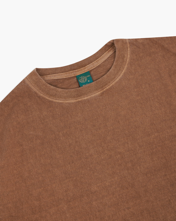 Good On S/S Crew Tee - Pigment Dyed Mocha | Good On T Shirts | JEANSTORE