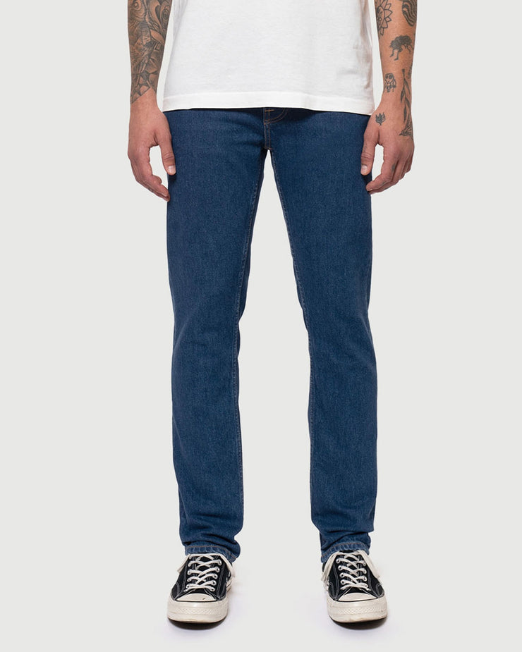 Nudie Grim Tim Slim Straight Mens Jeans - Bluish Blue | Nudie Jeans Jeans | JEANSTORE