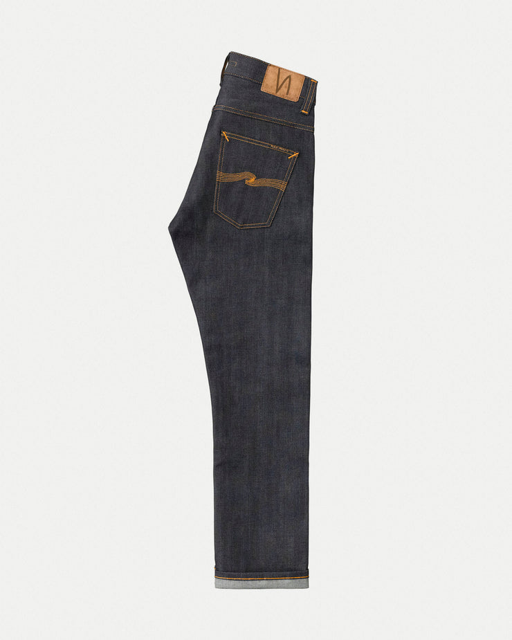 Nudie Grim Tim Slim Straight Mens Jeans - Dry Original Selvage – JEANSTORE