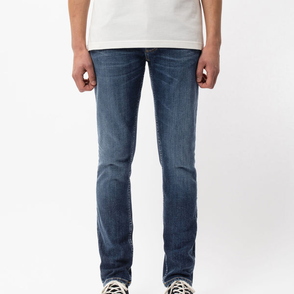 Nudie Grim Tim Slim Straight Mens Jeans - Indigo Myth | Nudie Jeans Jeans | JEANSTORE