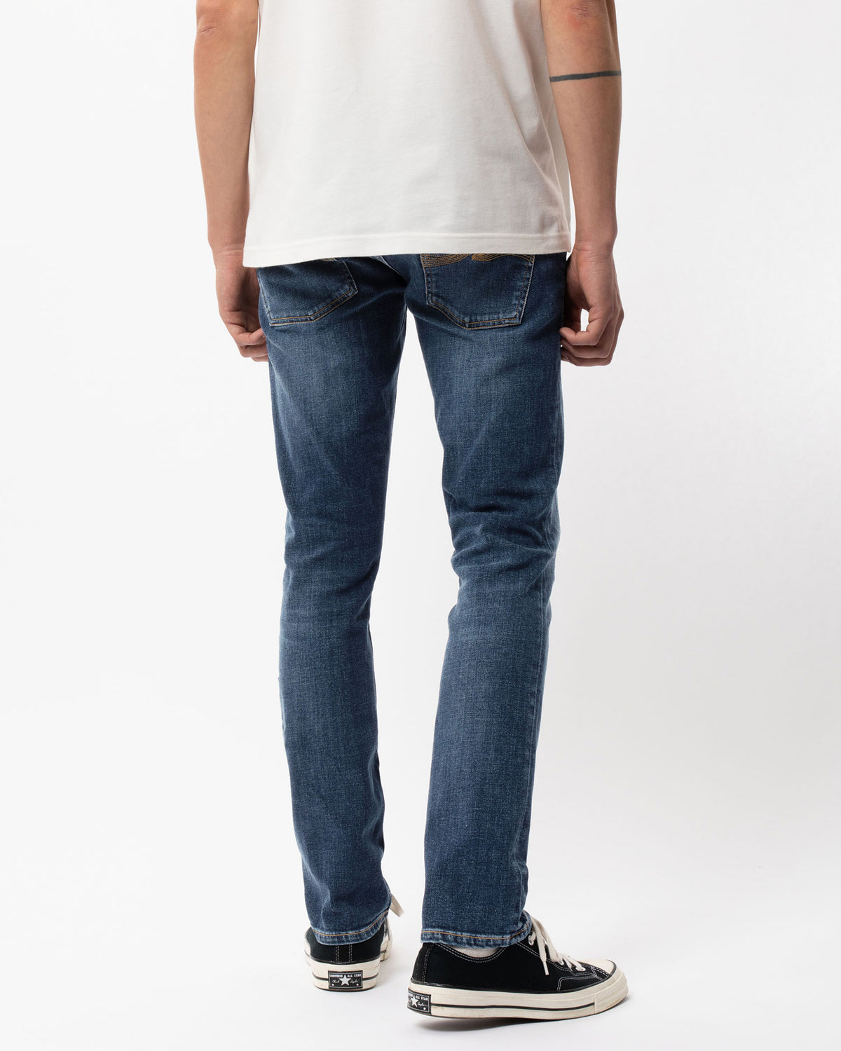 Nudie Grim Tim Slim Straight Mens Jeans - Indigo Myth | Nudie Jeans Jeans | JEANSTORE