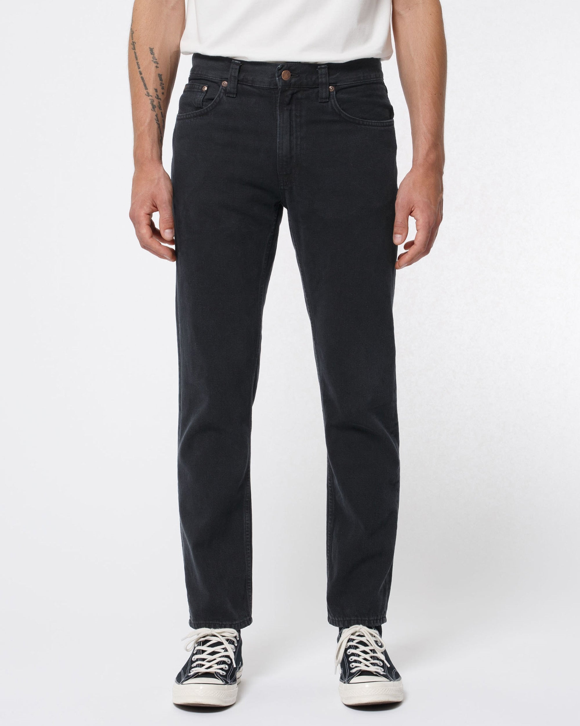 Nudie Gritty Jackson Regular Fit Mens Jeans - Black Forest – Jeanstore