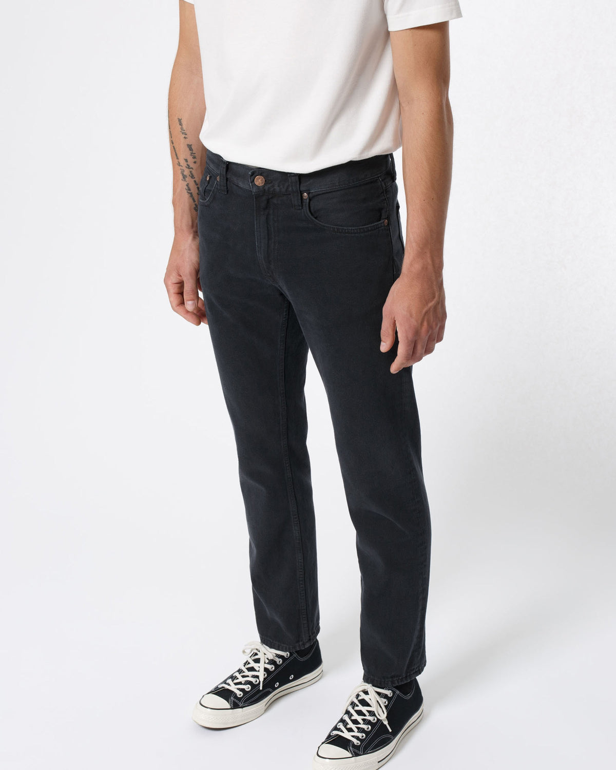Nudie Gritty Jackson Regular Fit Mens Jeans - Black Forest | Nudie Jeans Jeans | JEANSTORE