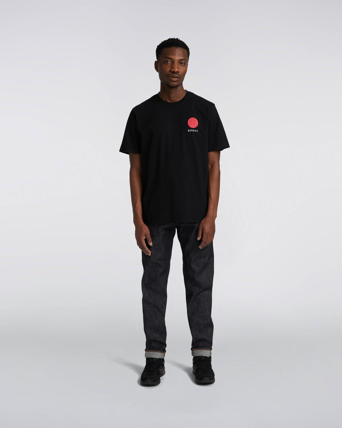 Edwin Japanese Sun Tee - Black | Edwin T Shirts | JEANSTORE